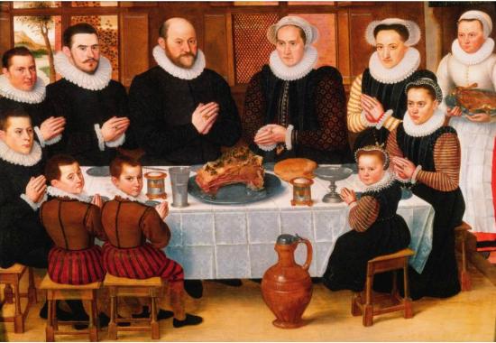 A Family ca. 1585 by Anthonius Claeissins lived ca. 1538-1613   The Weiss Gallery London  UK